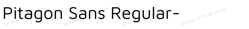 Pitagon Sans Regular字体转换